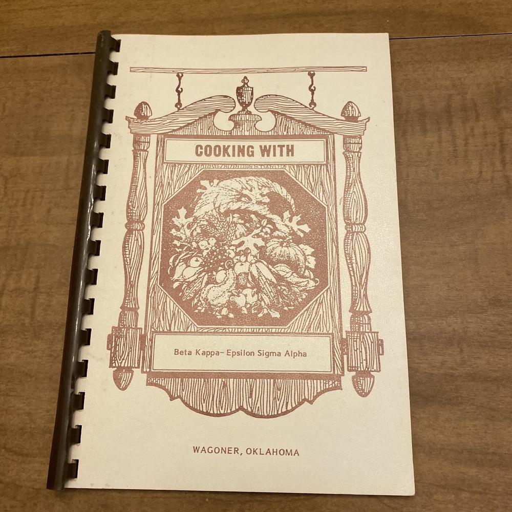 VTG Wagoner Oklahoma Regional Cookbook Local Comb Beta Kappa